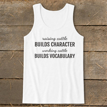 Working Cattle Builds Vocabulary Tank Top
