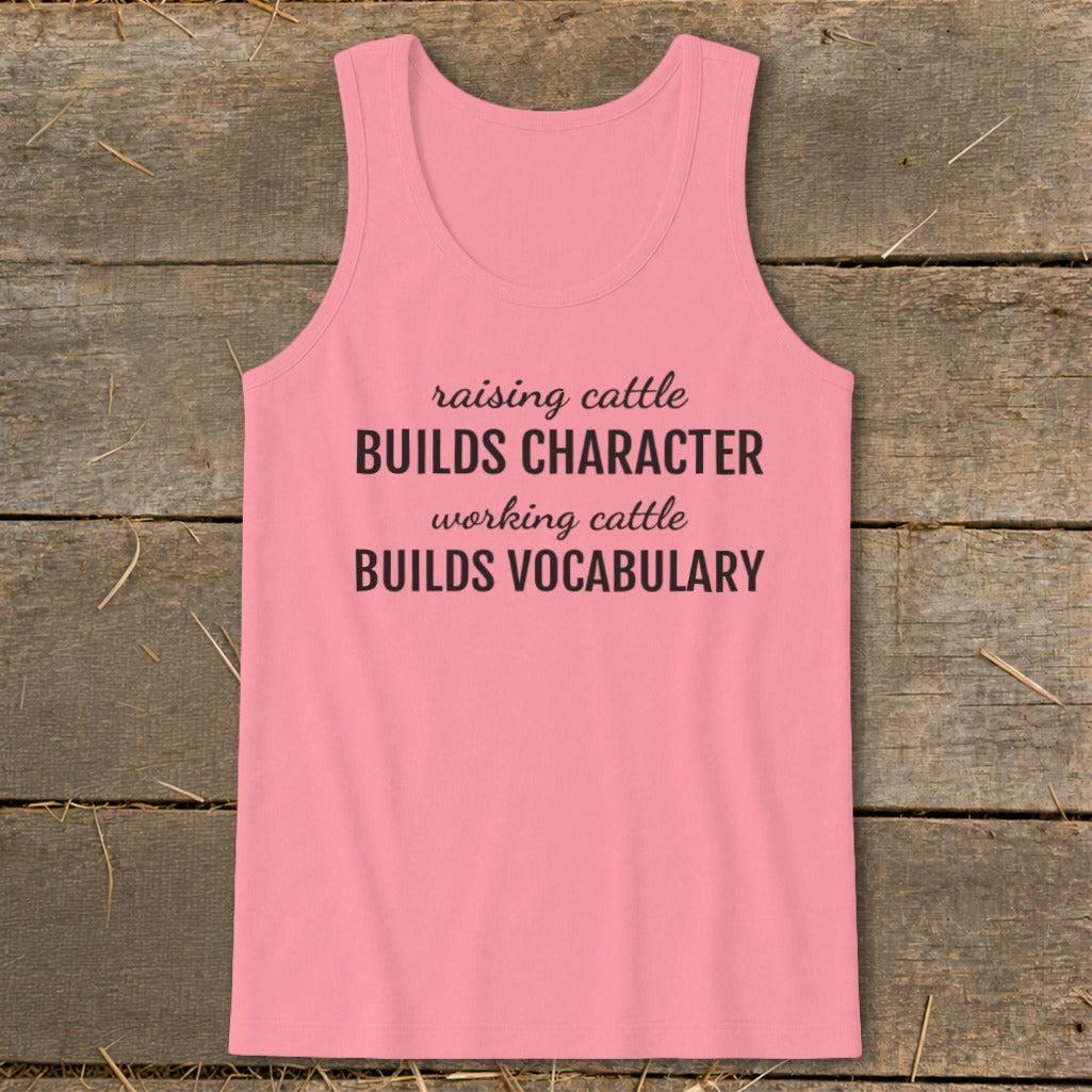 Working Cattle Builds Vocabulary Tank Top