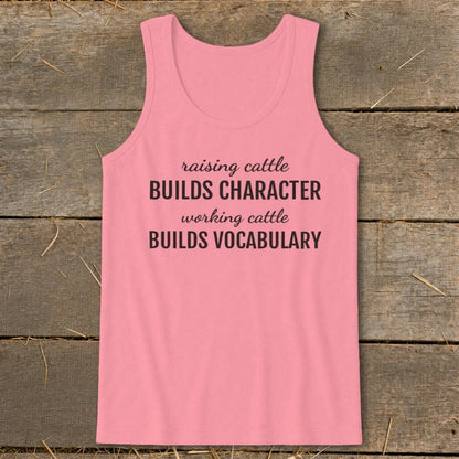 Working Cattle Builds Vocabulary Tank Top
