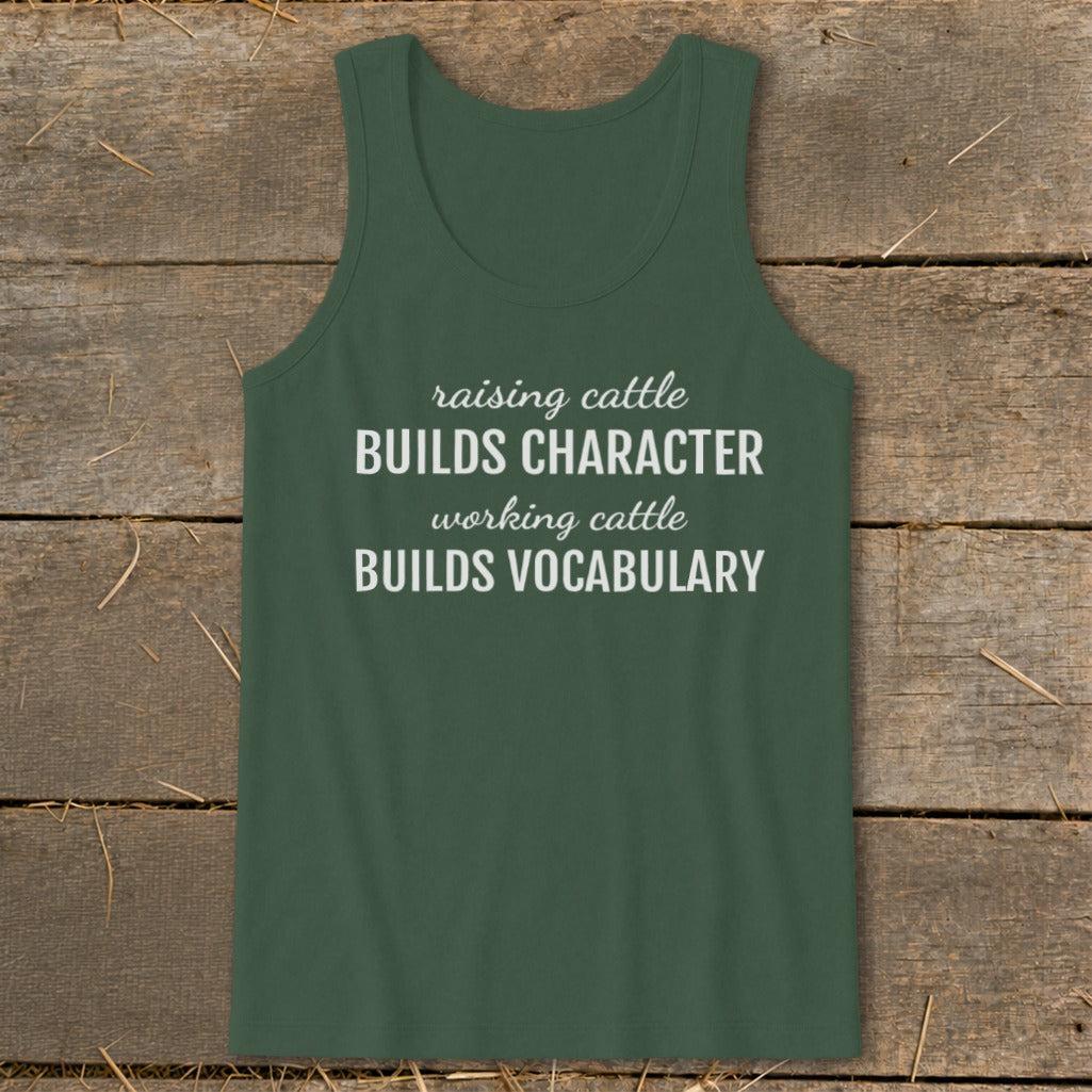 Working Cattle Builds Vocabulary Tank Top