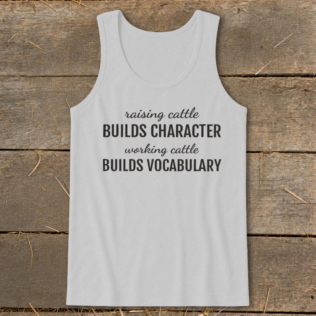 Working Cattle Builds Vocabulary Tank Top