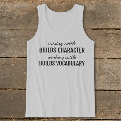 Working Cattle Builds Vocabulary Tank Top