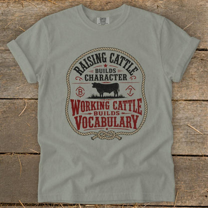 Working Cattle Vocabulary Signature Tee