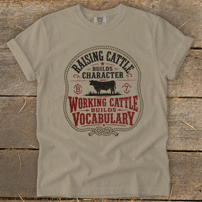 Working Cattle Vocabulary Signature Tee