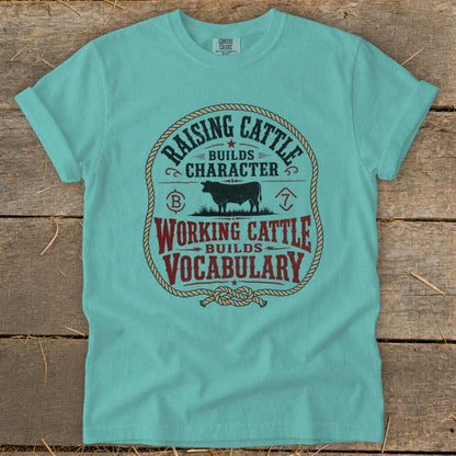 Working Cattle Vocabulary Signature Tee