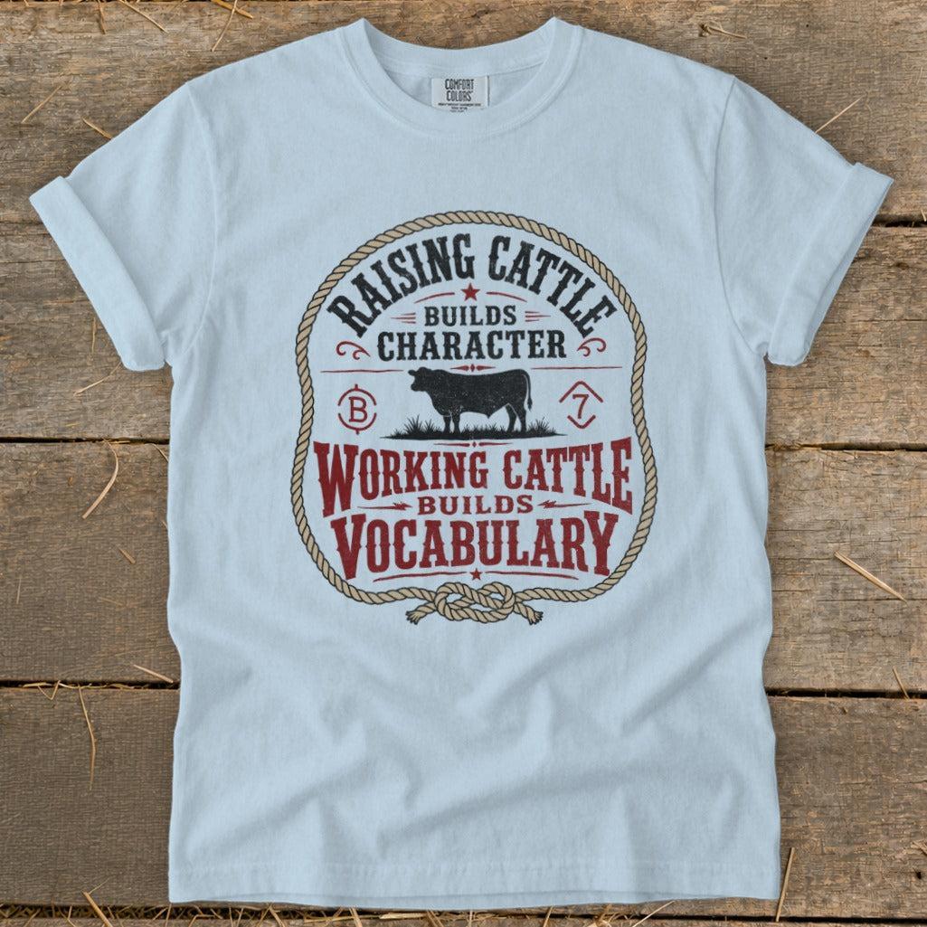 Working Cattle Vocabulary Signature Tee