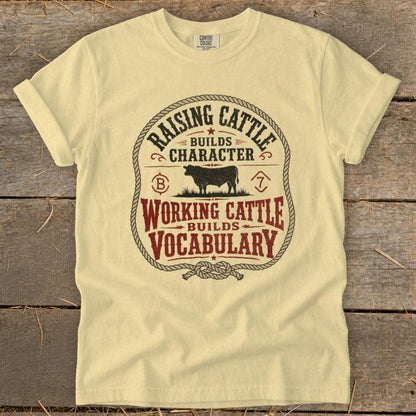 Working Cattle Vocabulary Signature Tee