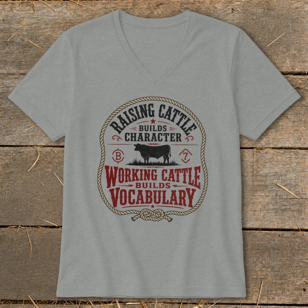 Working Cattle Vocabulary V-neck