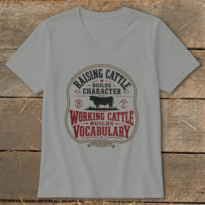 Working Cattle Vocabulary V-neck