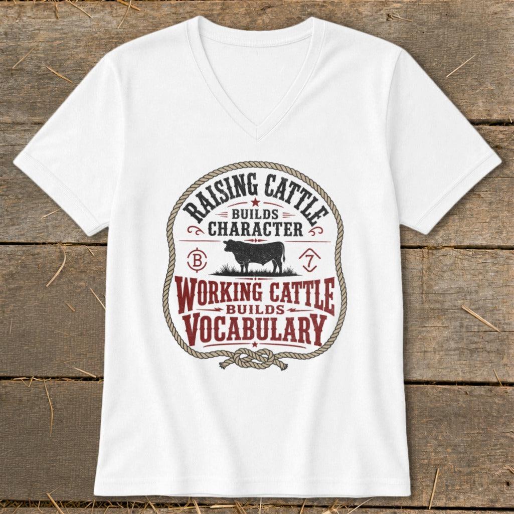 Working Cattle Vocabulary V-neck
