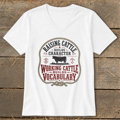 Working Cattle Vocabulary V-neck