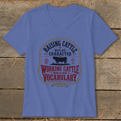 Working Cattle Vocabulary V-neck