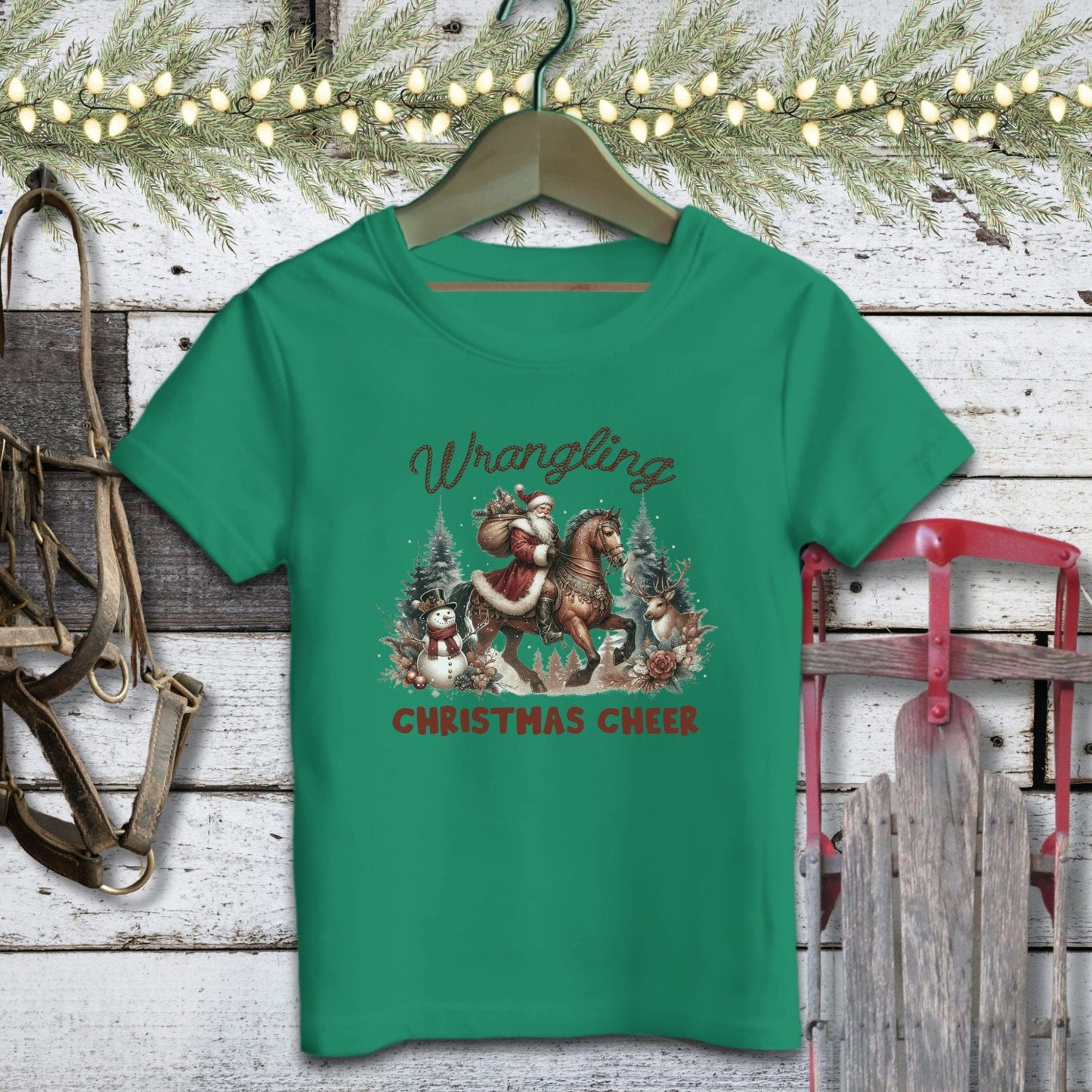 Wrangling Christmas Cheer Youth Shirt