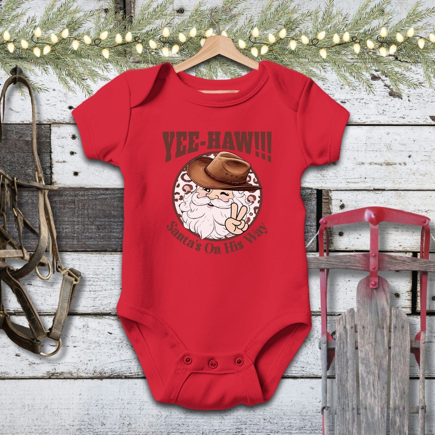 Yee-Haw Santa Baby Shirt