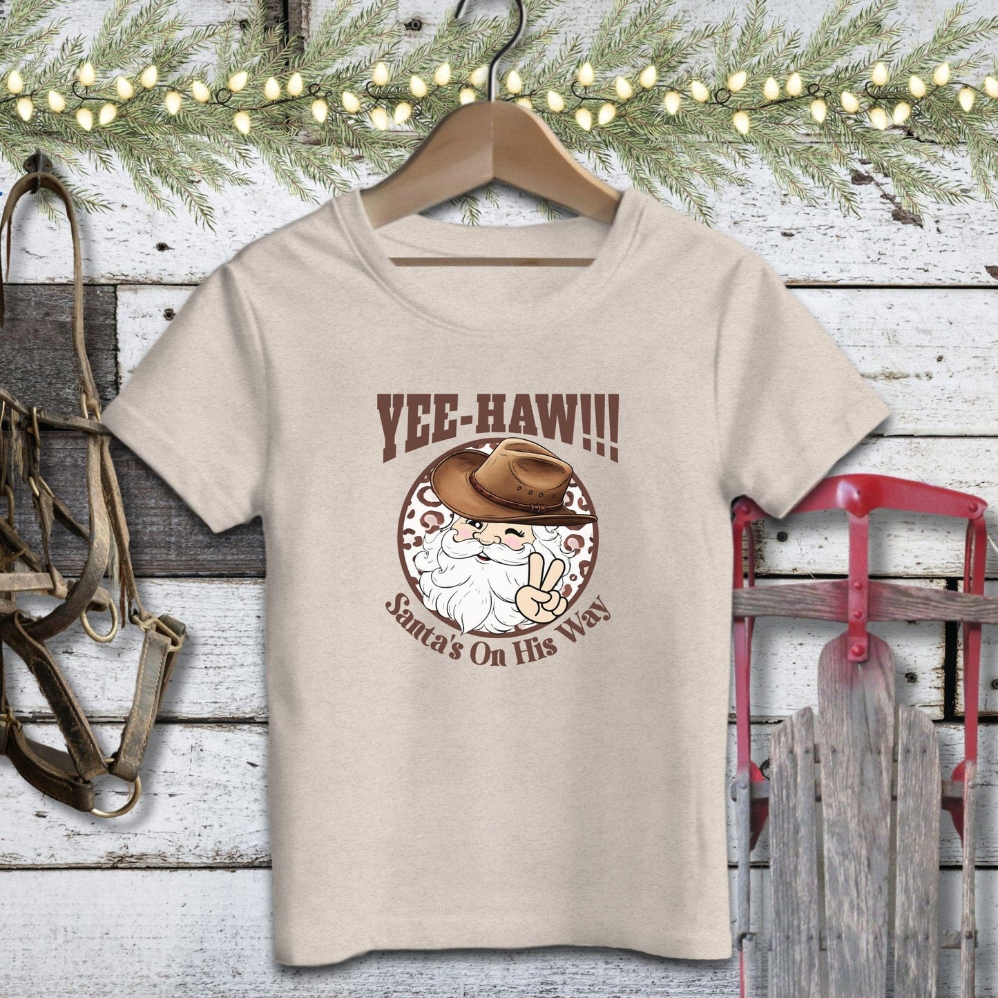 Yee-Haw Santa Youth Shirt
