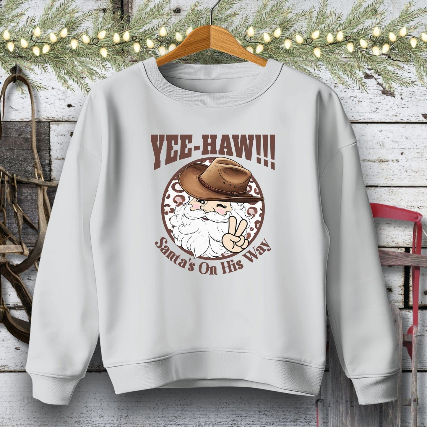 Yee-Haw Santa Youth Shirt