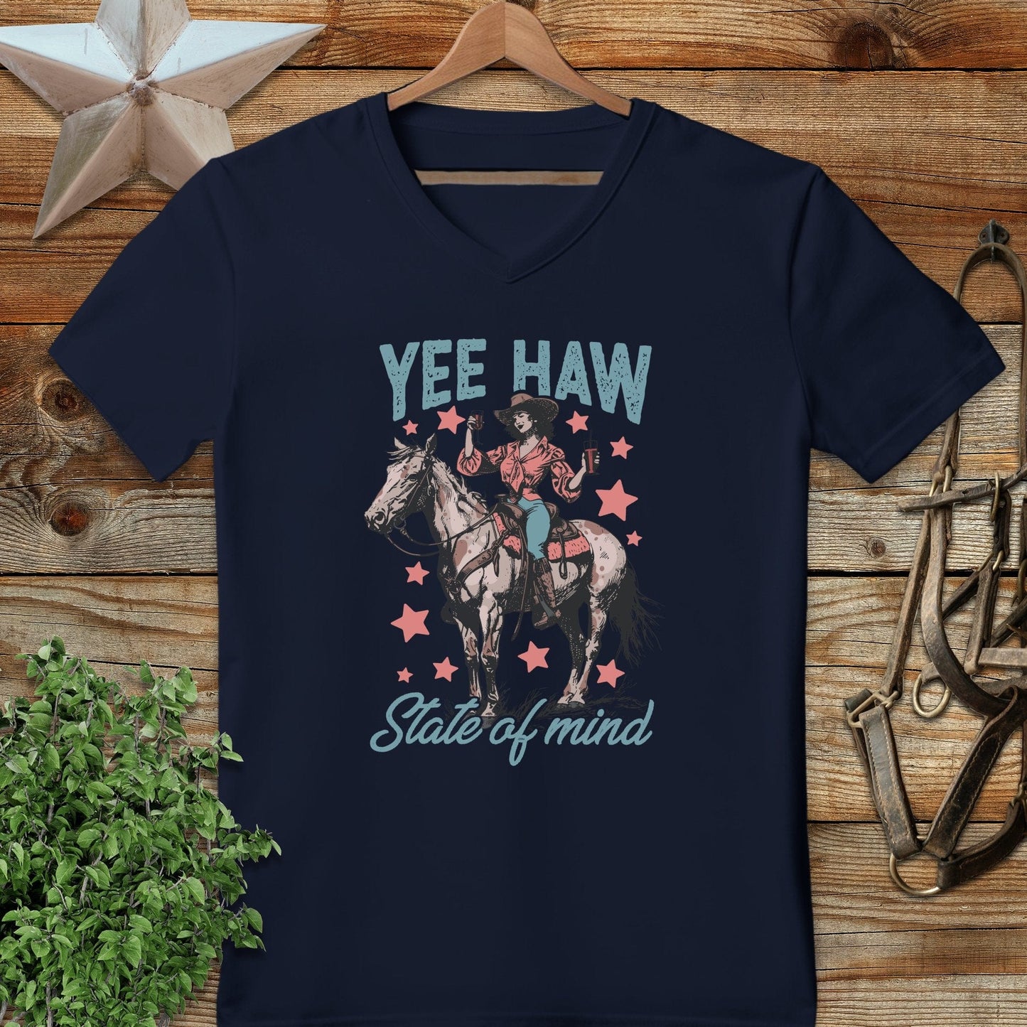 Yee Haw State of Mind V-neck