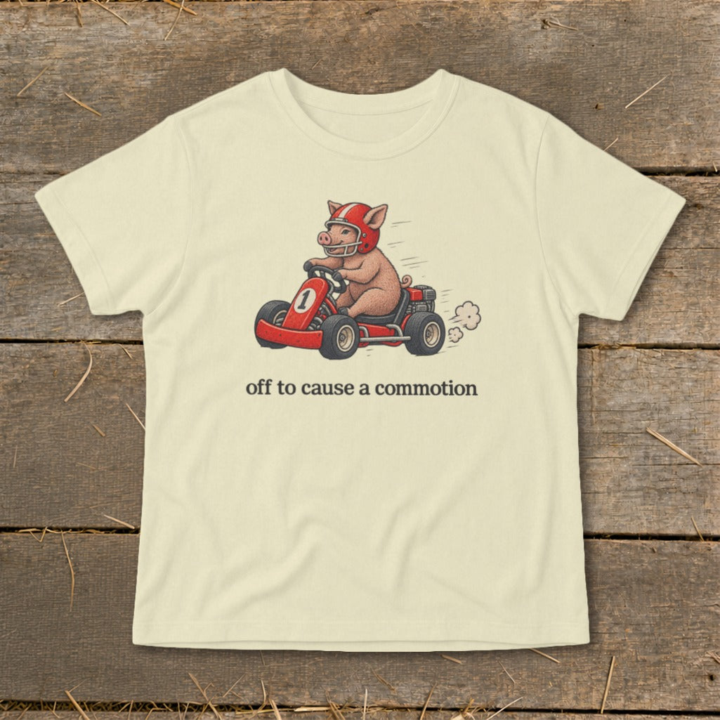 Off To Cause a Commotion Infant Tee