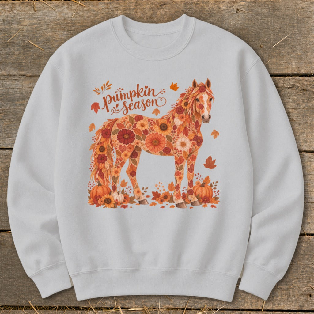 Fall Floral Horse Sweatshirt