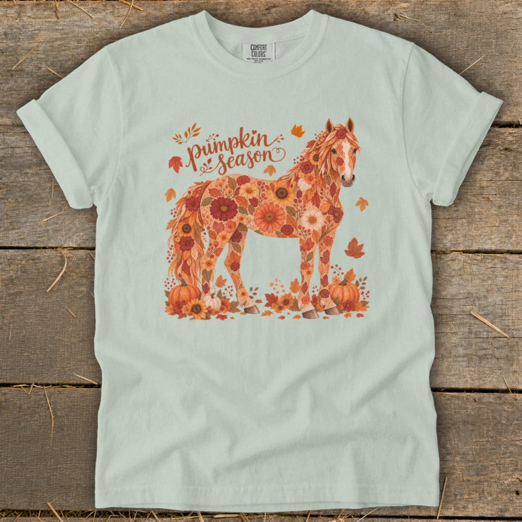 Fall Floral Horse Signature Tee