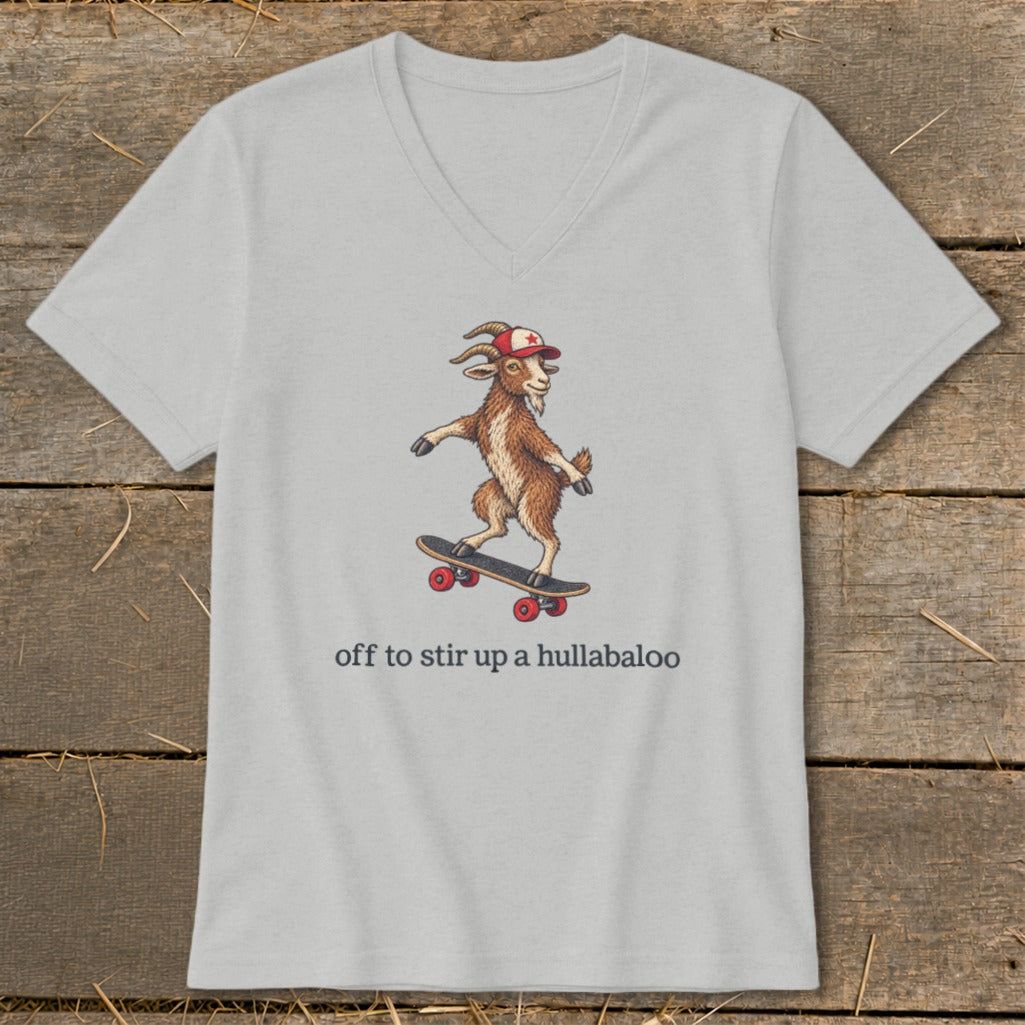 Off To Stir Up a Hullabaloo V-neck