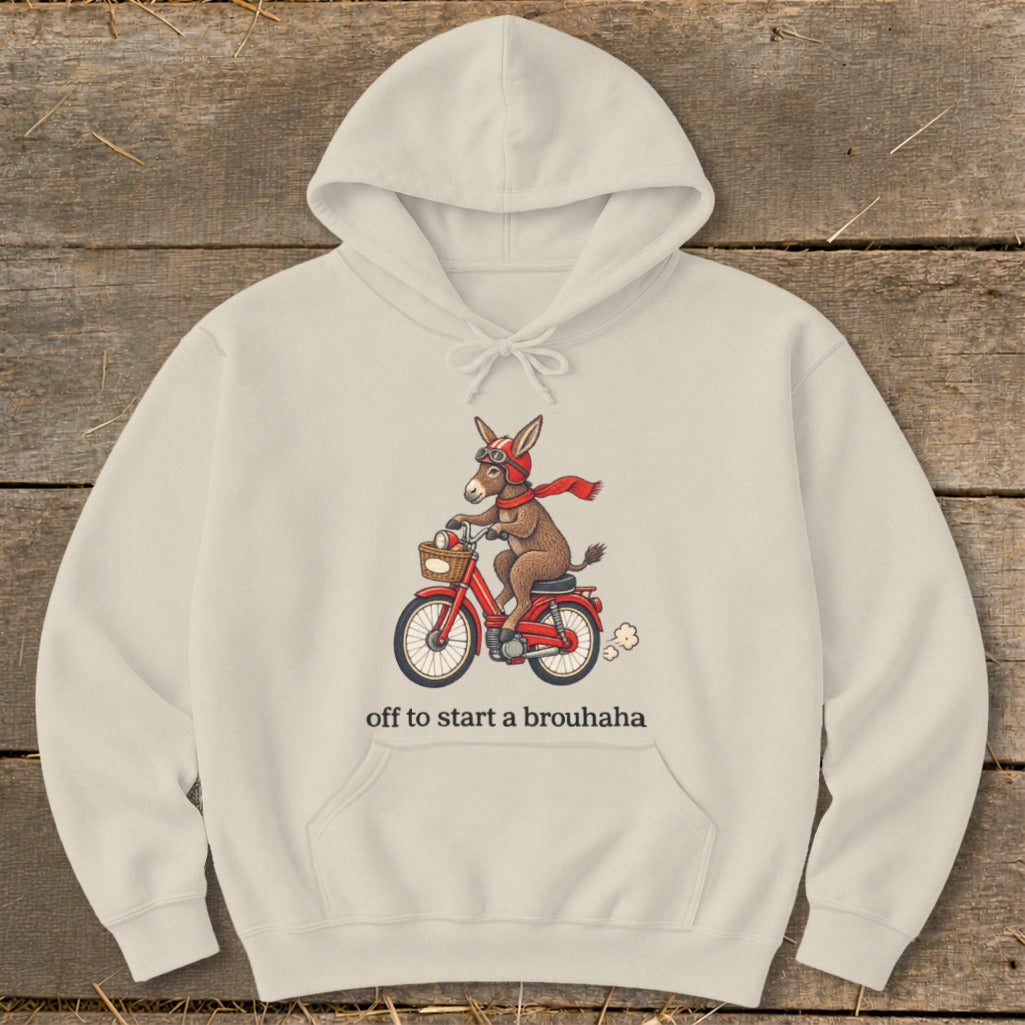 Off To Start a Brouhaha Hoodie