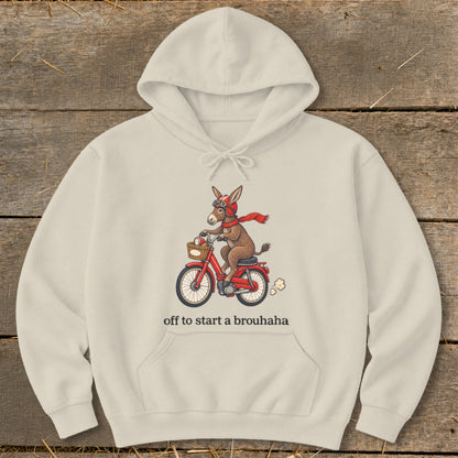 Off To Start a Brouhaha Hoodie