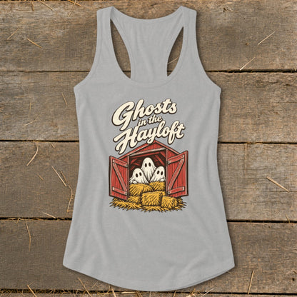 Ghosts in the Hayloft Racerback Tank