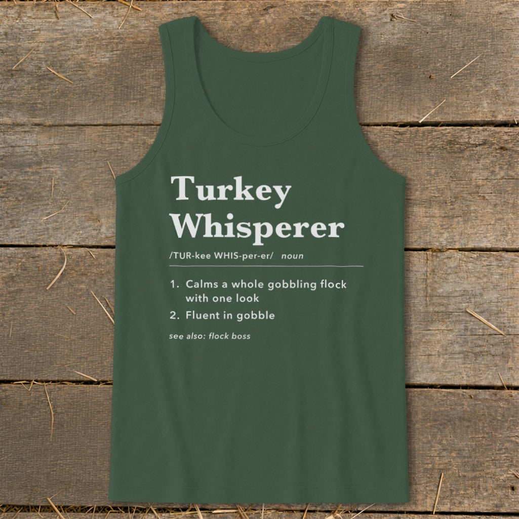 Turkey Whisperer Definition Tank Top