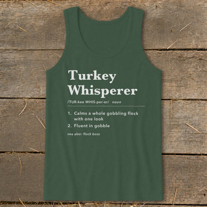 Turkey Whisperer Definition Tank Top
