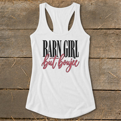 Barn Girl but Boujee Racerback Tank
