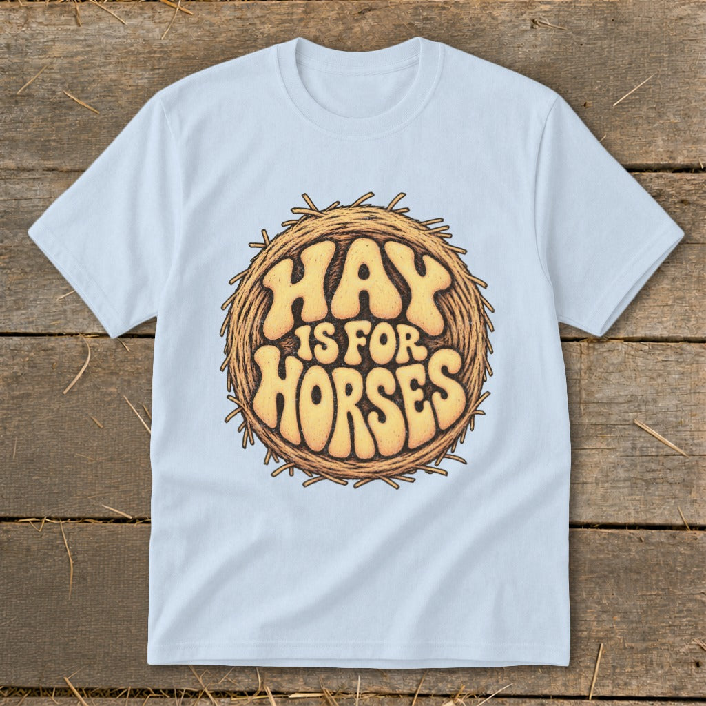 Hay Is For Horses Round Bale Youth Tee