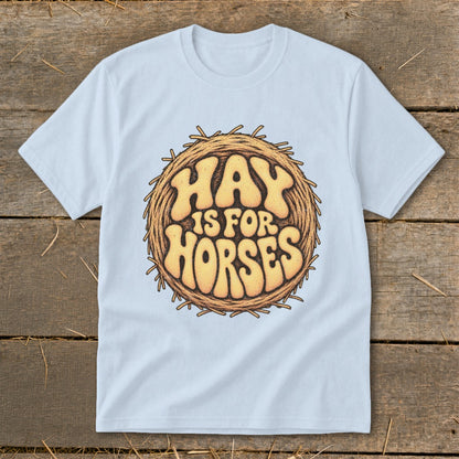 Hay Is For Horses Round Bale Youth Tee