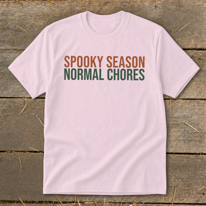 Spooky Season Normal Chores Youth Tee