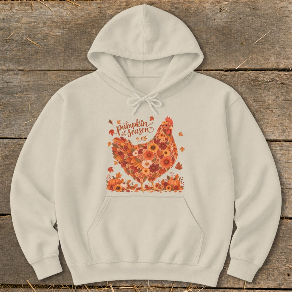 Fall Floral Chicken Hoodie