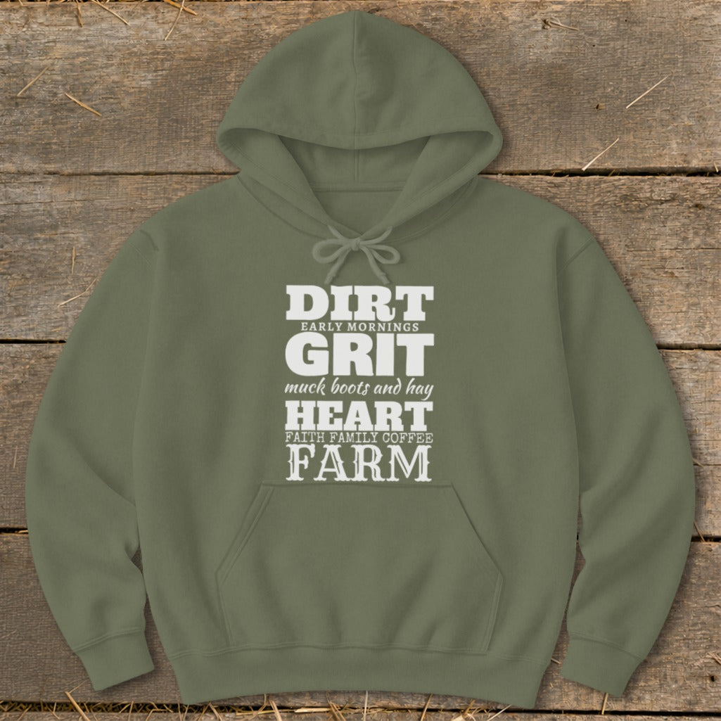 Dirt Grit Heart Farm Hoodie