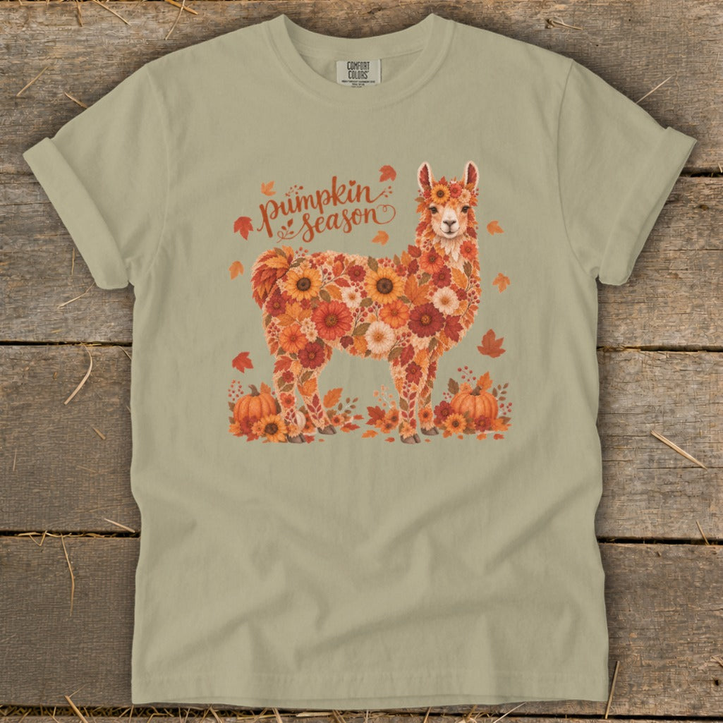 Fall Floral Llama Signature Tee