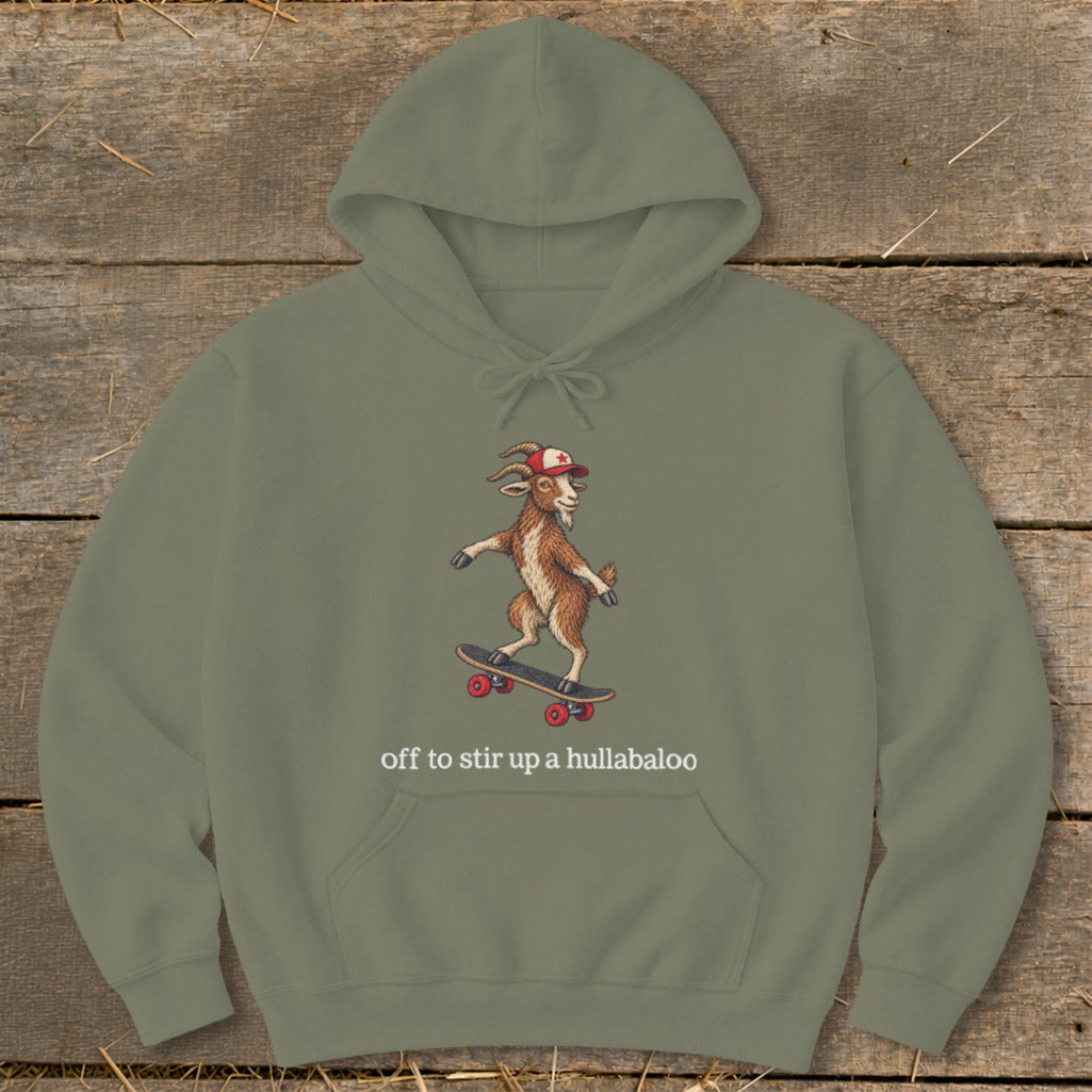 Off To Stir Up a Hullabaloo Hoodie