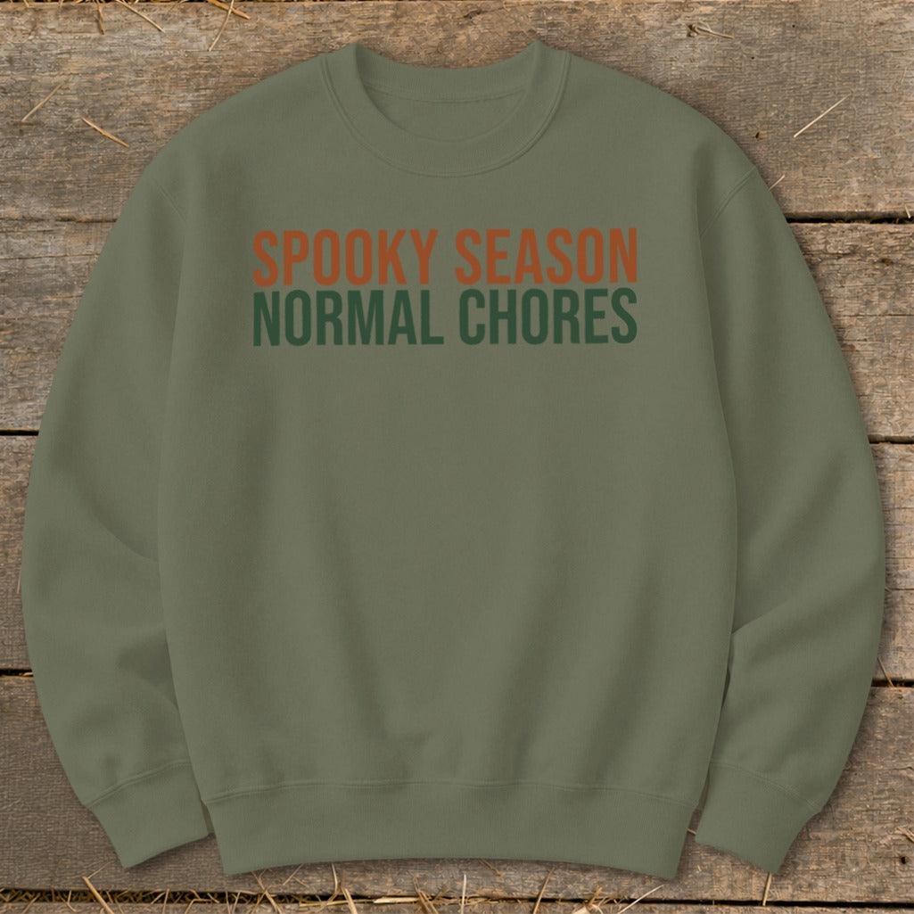 Spooky Season Normal Chores Sweatshirt