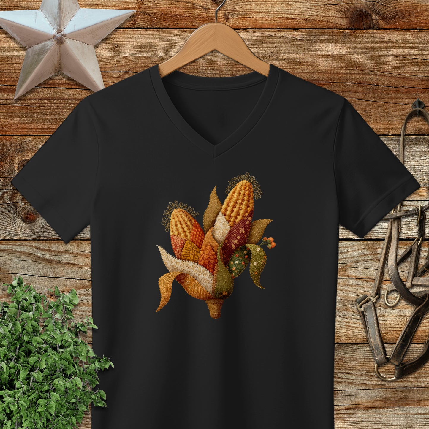 Festive Corn Harvest V-neck T-shirt product