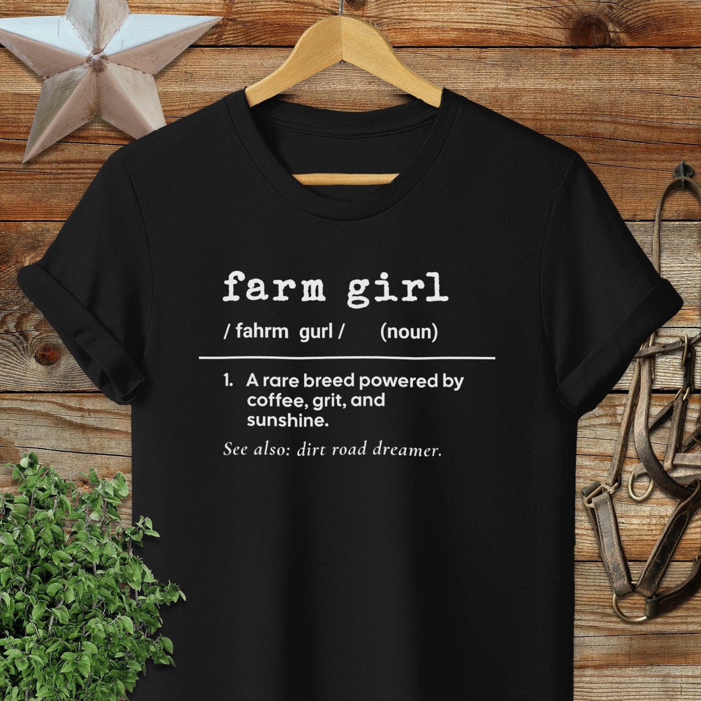 Adult T-shirt Adult T-Shirt / Black / S Farm Girl Definition T-shirt
