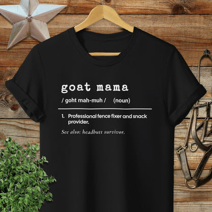 Adult T-shirt Adult T-Shirt / Black / S Goat Mama Definition T-shirt