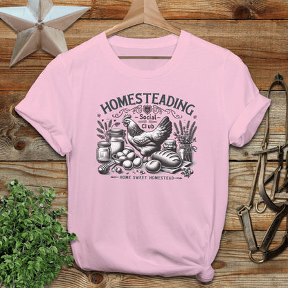 Adult T-shirt Adult T-Shirt / Light Pink / S Homestead Social Club T-shirt
