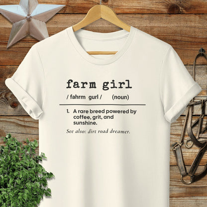 Adult T-shirt Adult T-Shirt / Natural / S Farm Girl Definition T-shirt