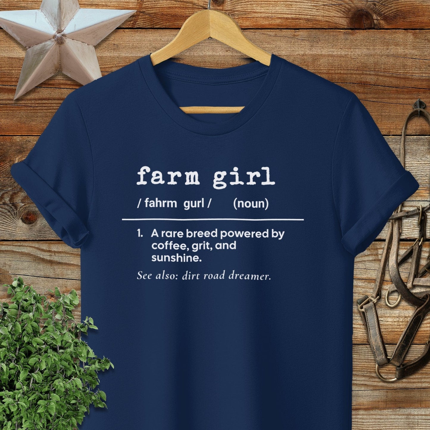 Adult T-shirt Adult T-Shirt / Navy / S Farm Girl Definition T-shirt