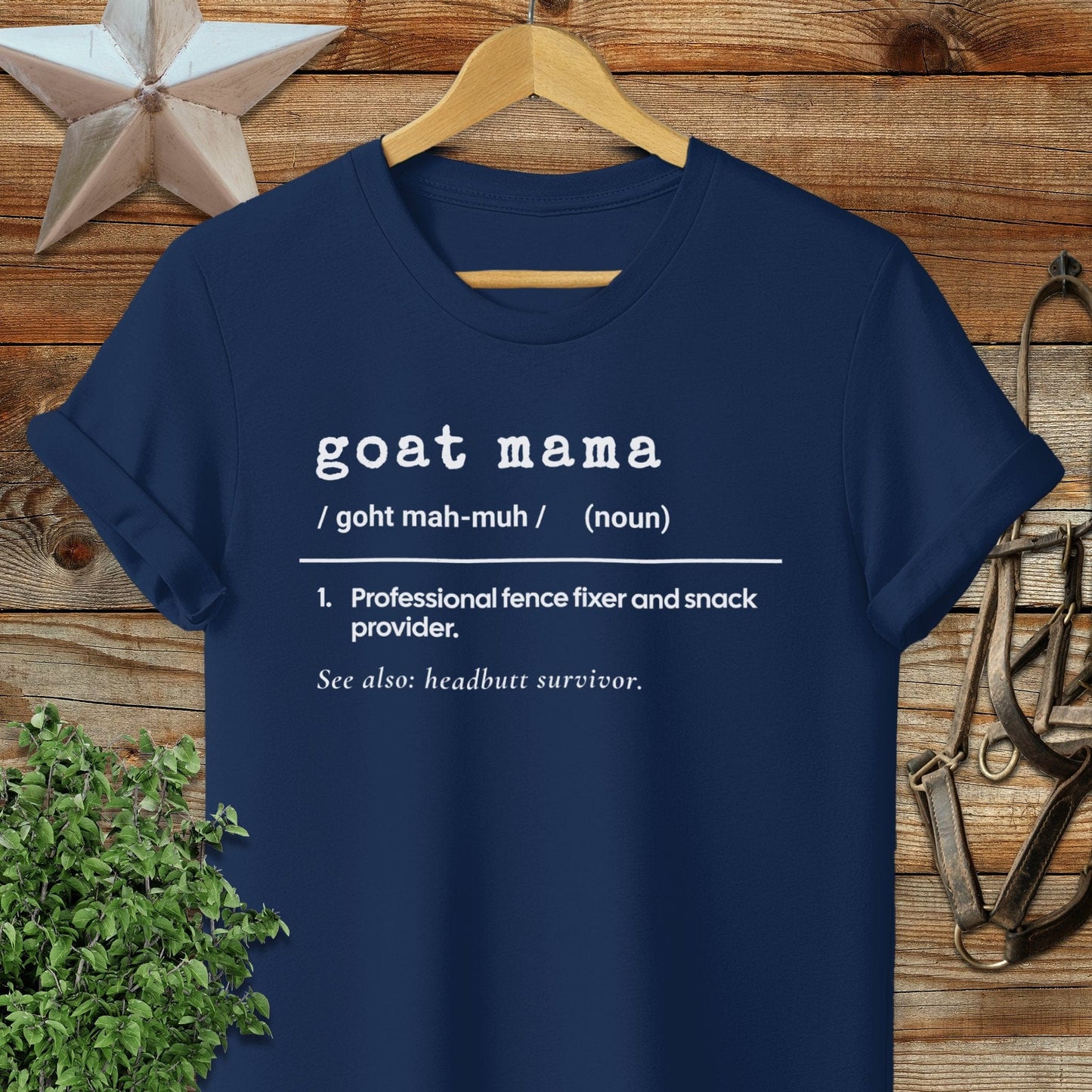 Adult T-shirt Adult T-Shirt / Navy / S Goat Mama Definition T-shirt