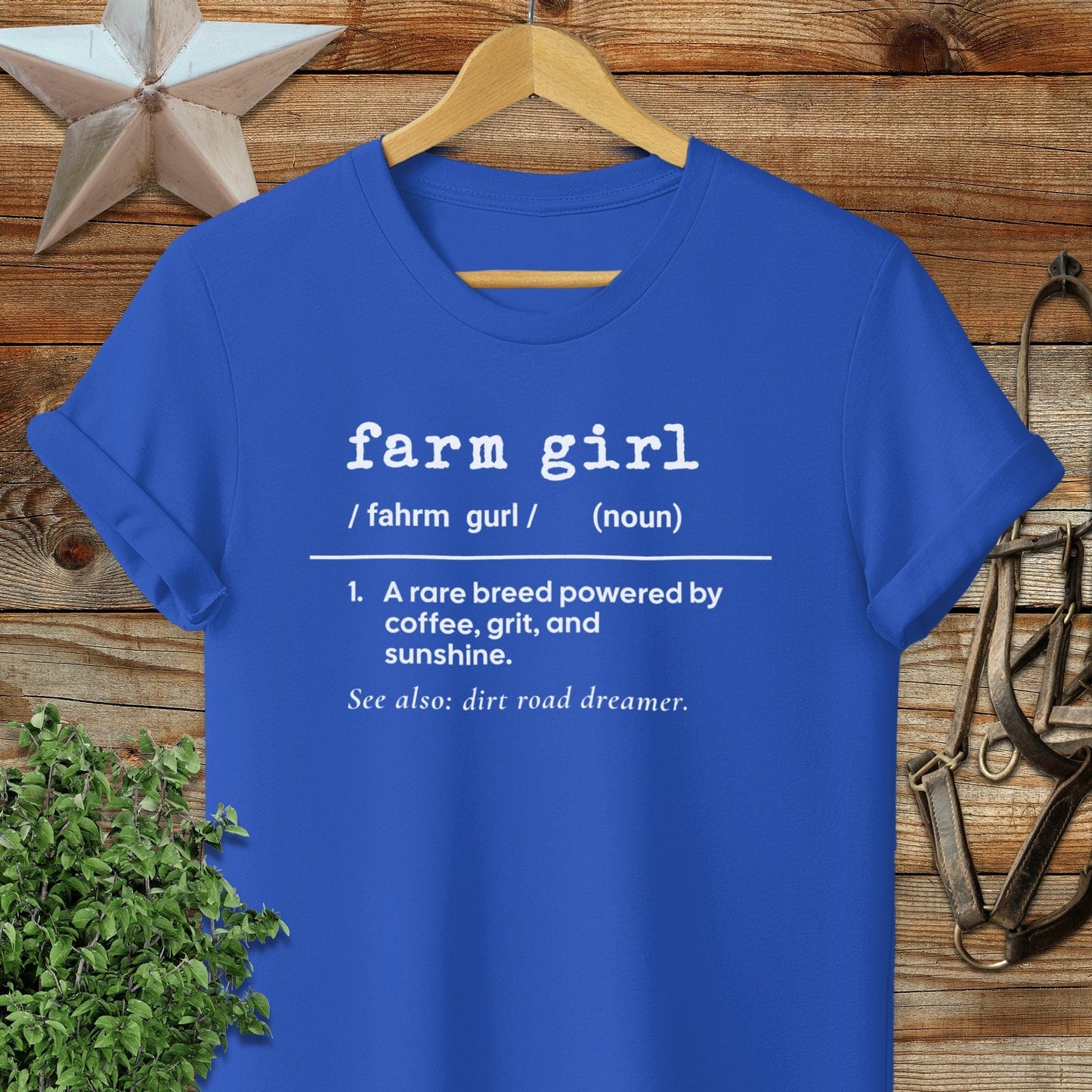 Adult T-shirt Adult T-Shirt / Royal / S Farm Girl Definition T-shirt