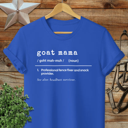 Adult T-shirt Adult T-Shirt / Royal / S Goat Mama Definition T-shirt