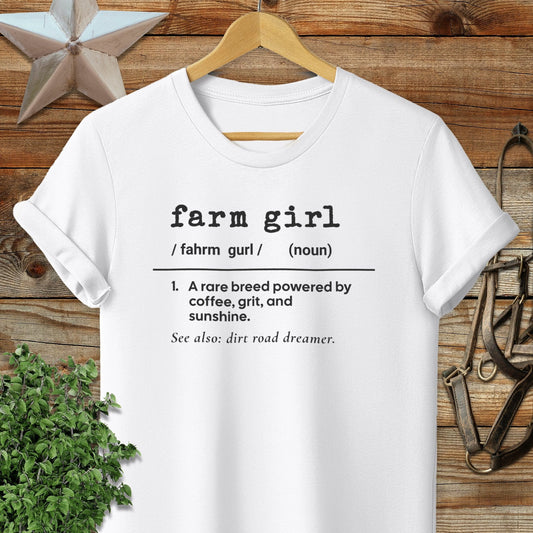 Adult T-shirt Adult T-Shirt / White / S Farm Girl Definition T-shirt