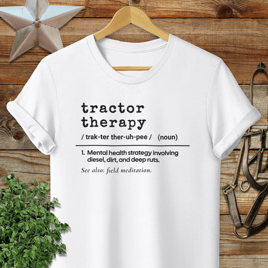 Adult T-shirt Adult T-Shirt / White / S Tractor Therapy Definition T-shirt